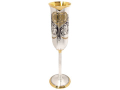 Серебряный бокал для шампанского 69 